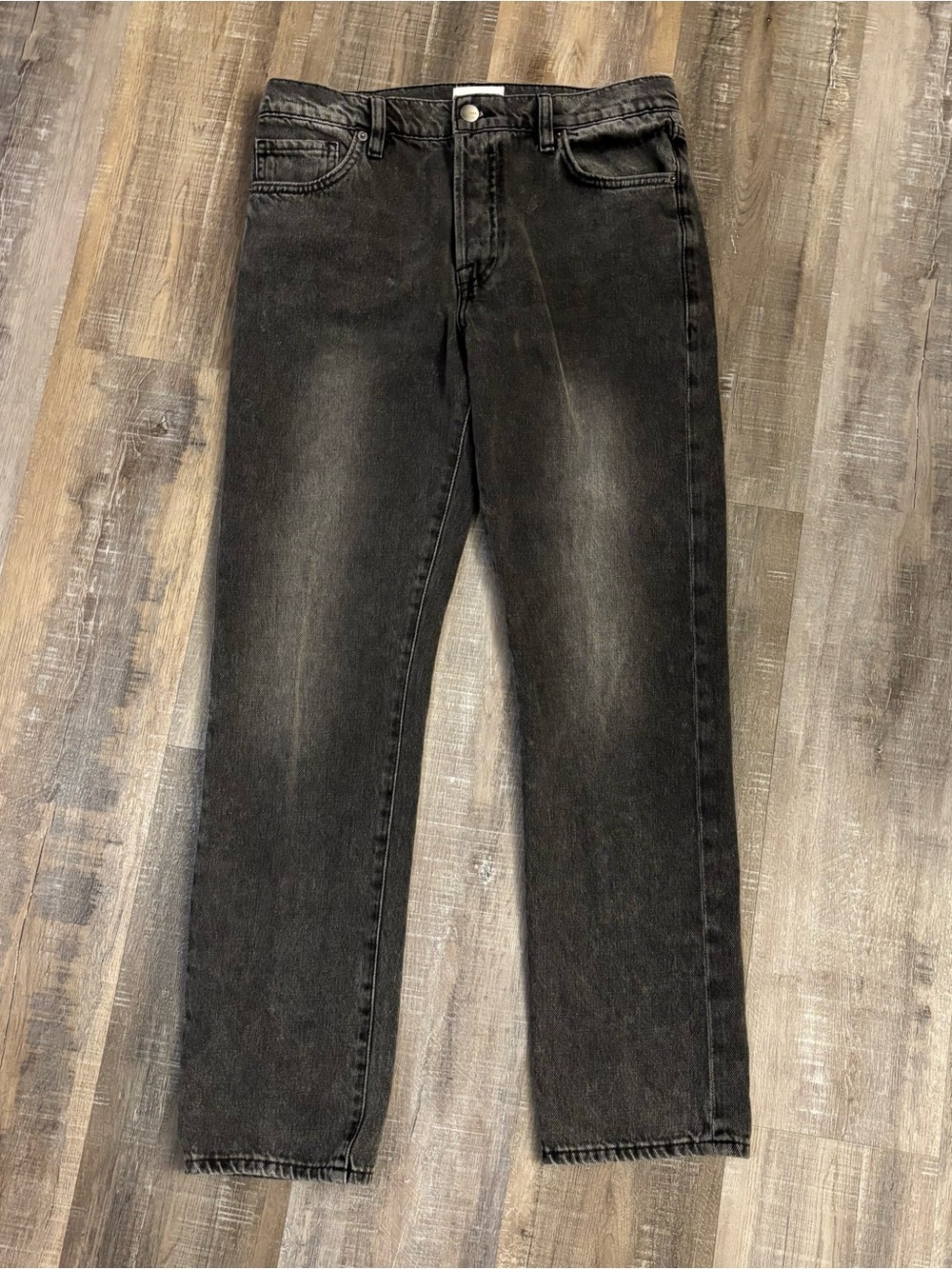 FRAME Le Slouch Faded Black Straight Leg Jeans Size 26